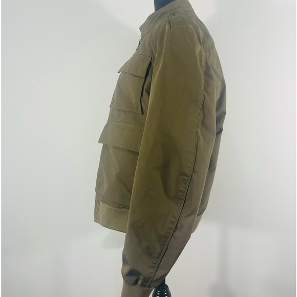 Men’s Large Banana Republic Bomber Jacket, Military Coat, Olive Green - Picture 2 of 9